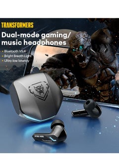 TRANSFORMERS Transformers TF-T10 Wireless Bluetooth Earbuds Gaming Headphones Long Battery Life Headset Low Latency HIFI Stereo Sound with Music Noise Cancellation Calls Iron Gray  - Image 5