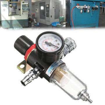 Afr2000 14 Air Compressor Filter Water Separator Trap Tools Kit with Regulator Gauge  - Image 1