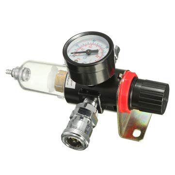 Afr2000 14 Air Compressor Filter Water Separator Trap Tools Kit with Regulator Gauge  - Image 2
