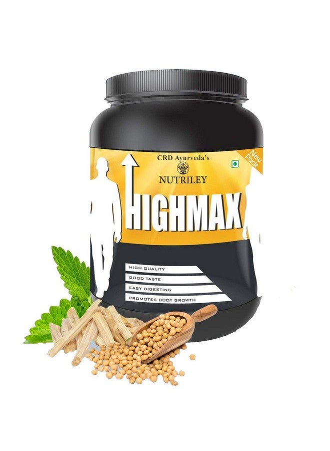 Nutriley Nutriley Crd Ayurveda Highmax Body Growth Supplement -(500 Gm,American Ice Cream) - Image 1