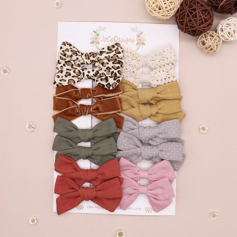 JoCoDesigns Baby Girl Hair Bow Clips Barrettes, Assorted Hair Accessories Alligator Clip for Little Girls Toddler Kids Teens - Image 5