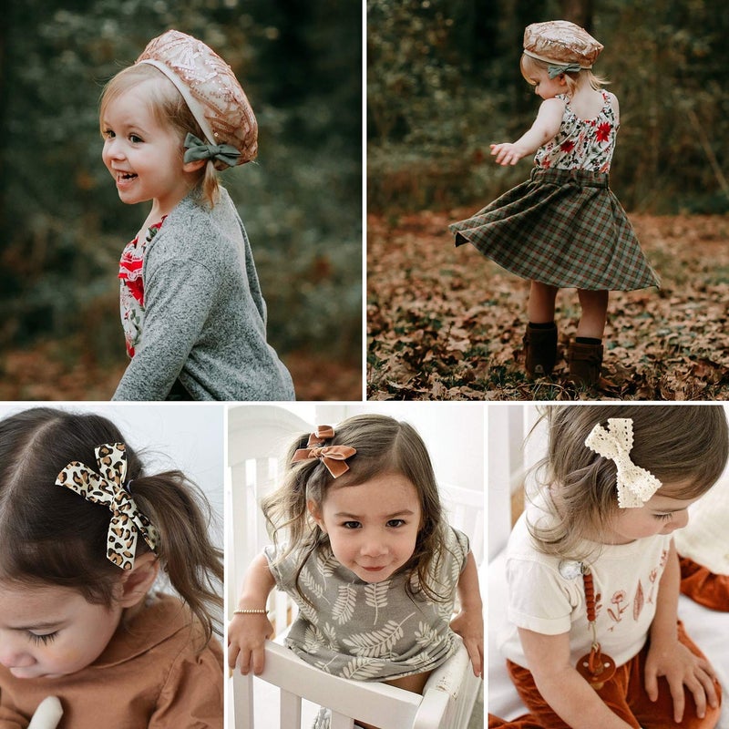 JoCoDesigns Baby Girl Hair Bow Clips Barrettes, Assorted Hair Accessories Alligator Clip for Little Girls Toddler Kids Teens - Image 2
