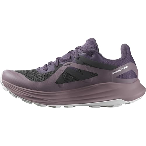 Salomon Women’s Ultra Flow Gore-Tex, Waterproof Trail Running Shoes - Nightshade/Moonscape/White - 6.5 Medium - Image 1