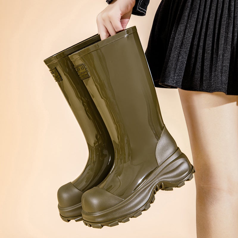 Good Rabbit Women High Top PVC Rain Boots