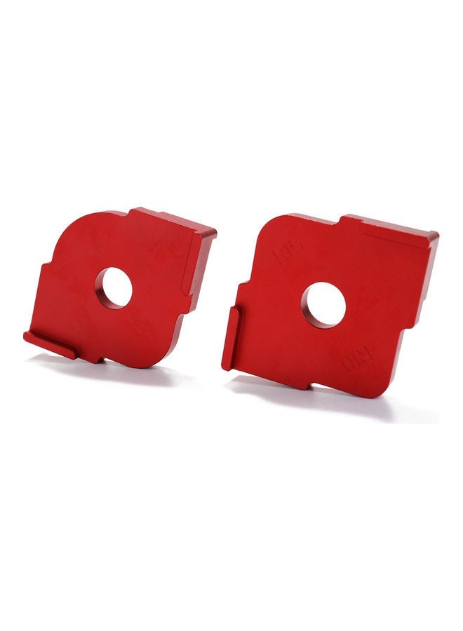 NIBEMINENT 2 Piece Alloy Engraving Machine Red 21x2.7x11.5cm - Image 1