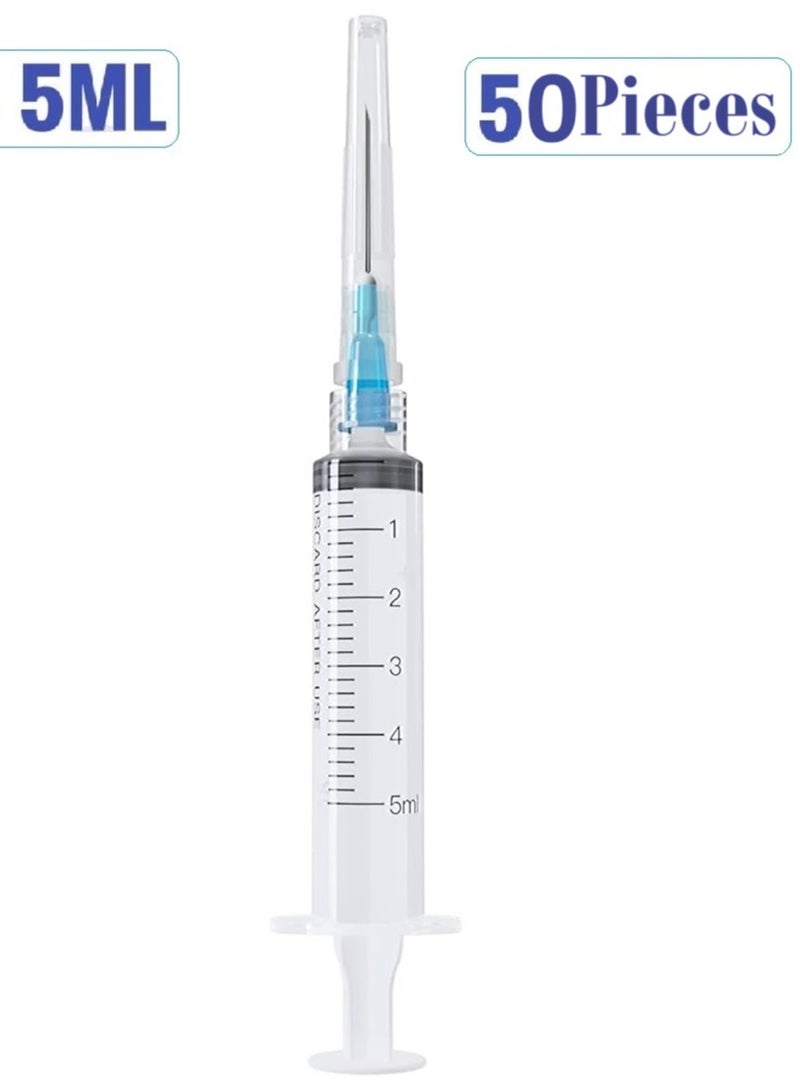 Medical Disposable Syringe 5 ml With Needle, Individually Sealed (50 Pieces) - Image 1