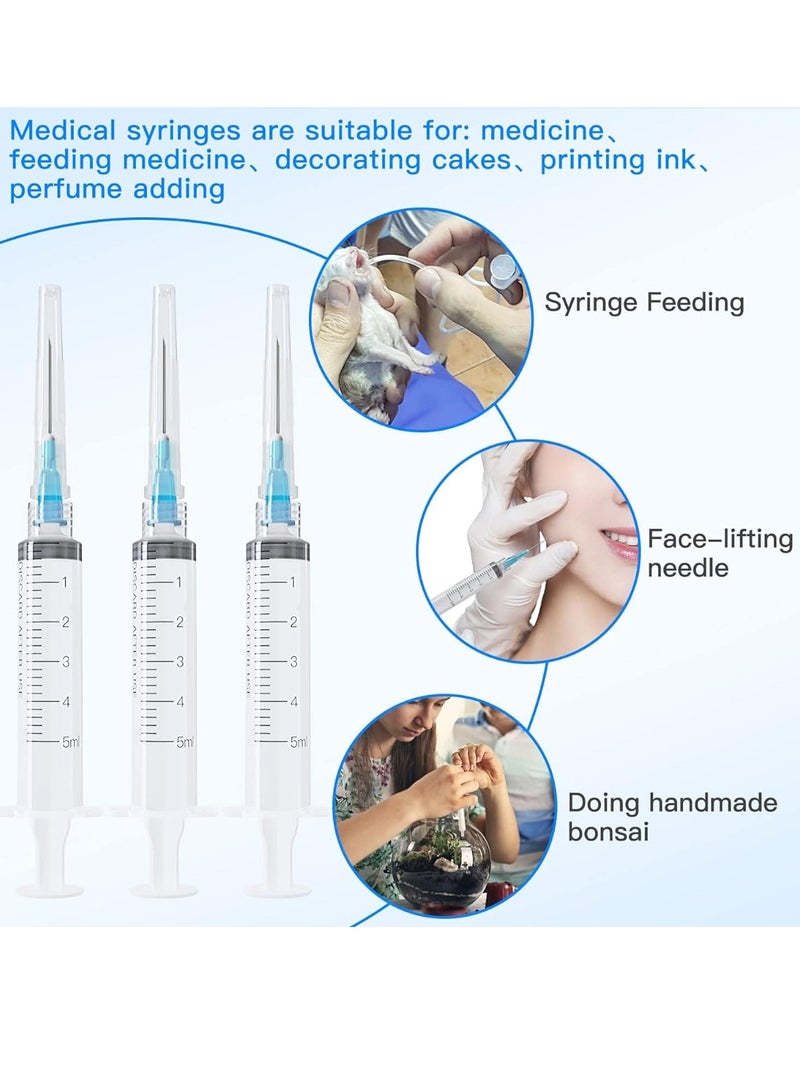 Medical Disposable Syringe 5 ml With Needle, Individually Sealed (50 Pieces) - Image 2