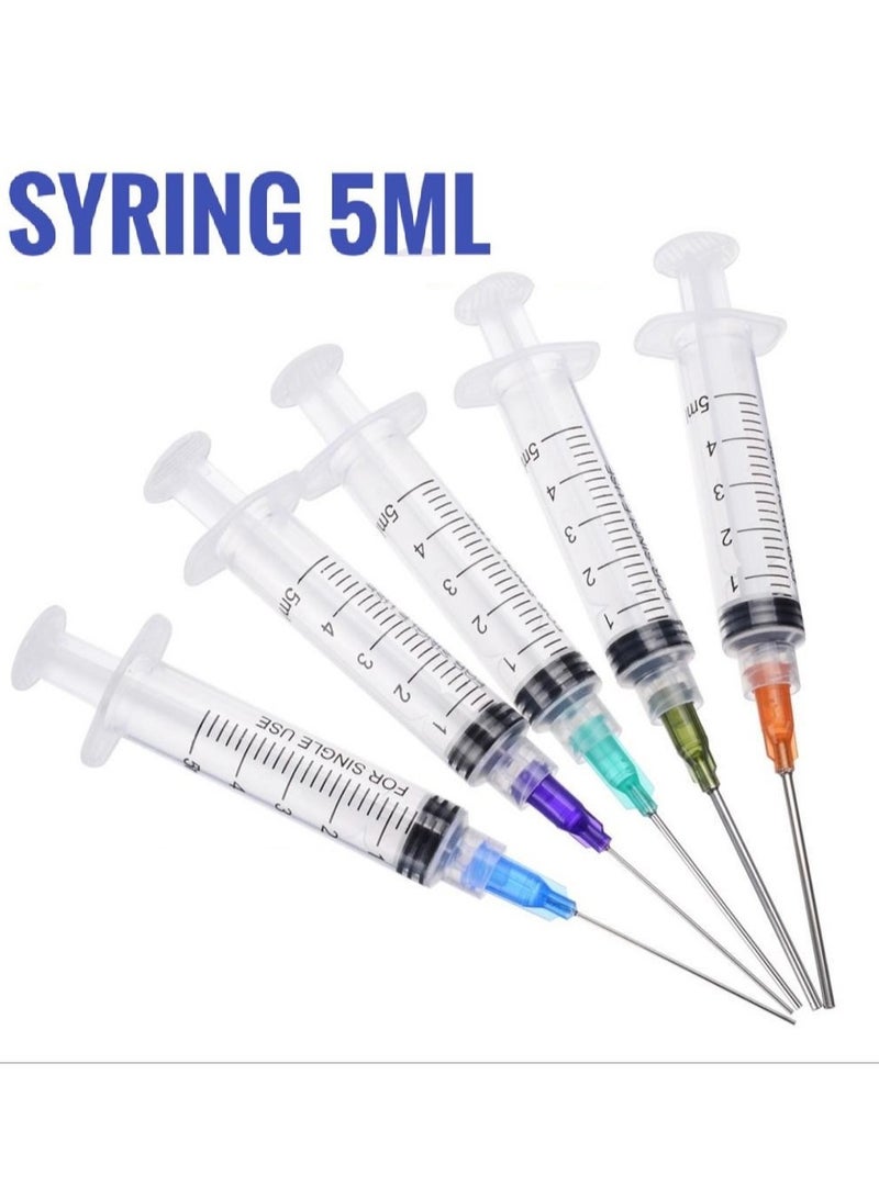 Medical Disposable Syringe 5 ml With Needle, Individually Sealed (50 Pieces) - Image 4
