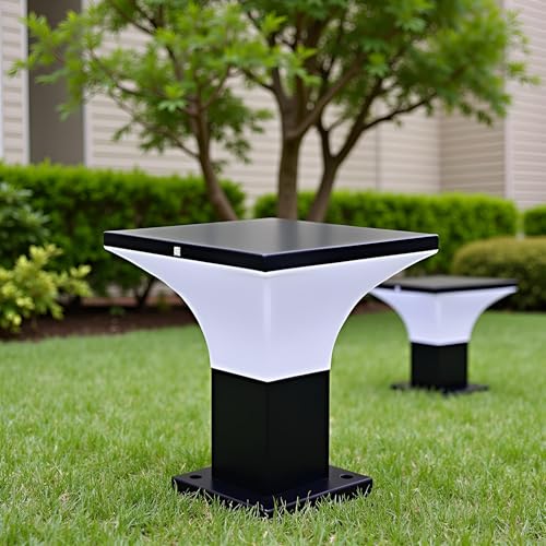 BrightLyt Gate Light for Outdoor Waterproof, Gate Light Lamp for Home Entrance & Garden – Modern Pillar Gate Lamp for Pathway (Pack of 2) - Image 2