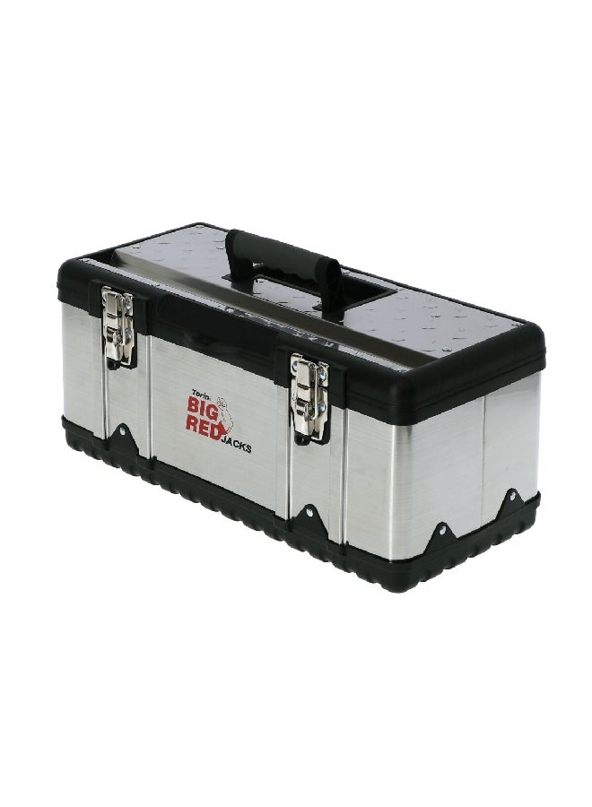 بيج ريد صندوق أدوات من البلاستيك والفولاذ المقاوم للصدأ ذو وظيفة ثقيلة بلونين أسود ورمادي، بأبعاد 475 × 480 × 635 ملم، TRJF-3025Y. - Image 3