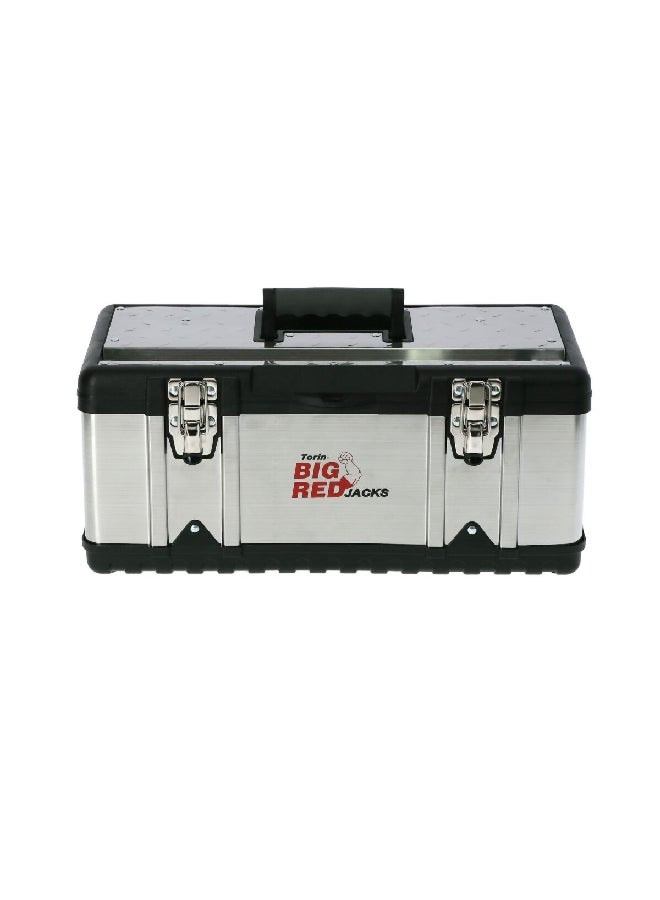 بيج ريد صندوق أدوات من البلاستيك والفولاذ المقاوم للصدأ ذو وظيفة ثقيلة بلونين أسود ورمادي، بأبعاد 475 × 480 × 635 ملم، TRJF-3025Y. - Image 2