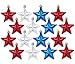 Geek-M Geek-M 36PCS Independence Day Hanging Star Ornaments,Patriotic Ornaments Holiday Tree Decor for Fourth of July Memorial  - Image 2