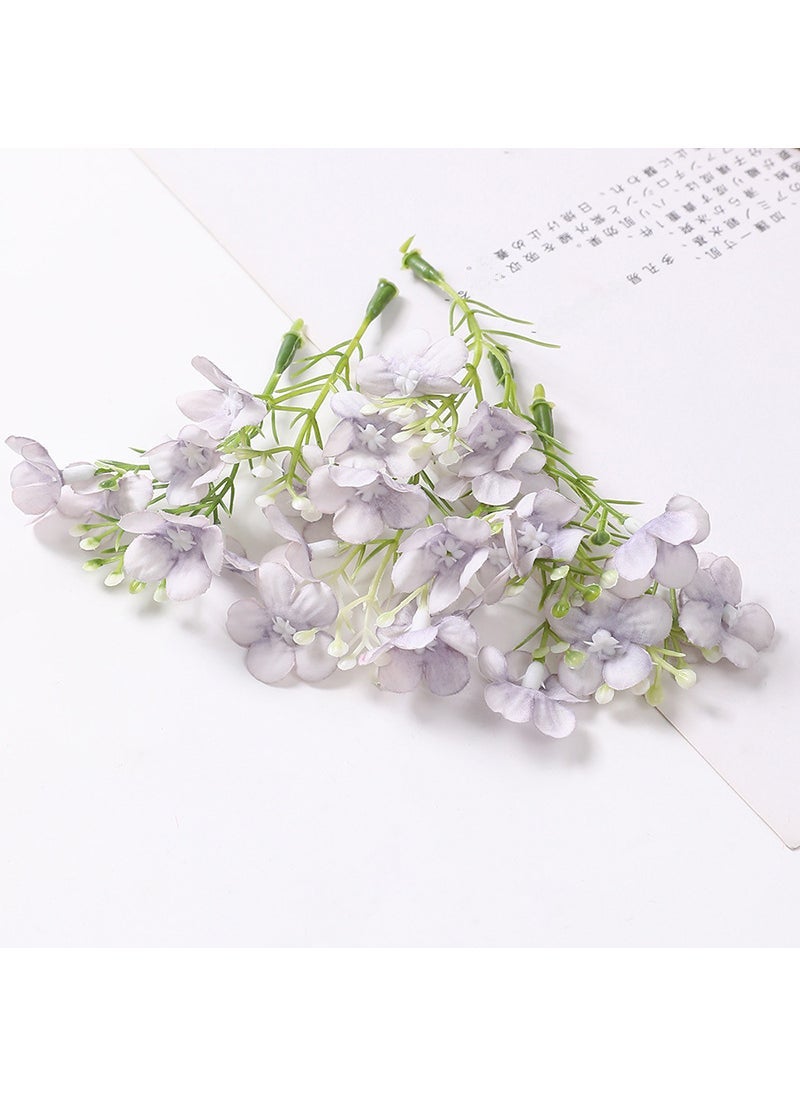 Generic 1 x 5 pcs Artificial Hydrangea DIY Crafting Bridal Lavender 