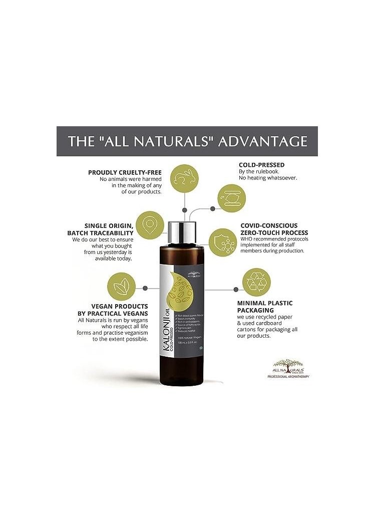 All Naturals - All Naturals Pure and Edible Kalonji Black Seed Oil (Nigella Sativa) - Image 1