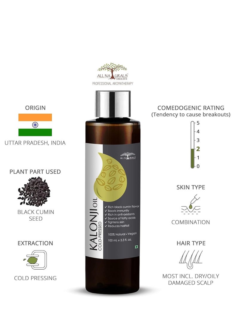 All Naturals - All Naturals Pure and Edible Kalonji Black Seed Oil (Nigella Sativa) - Image 1