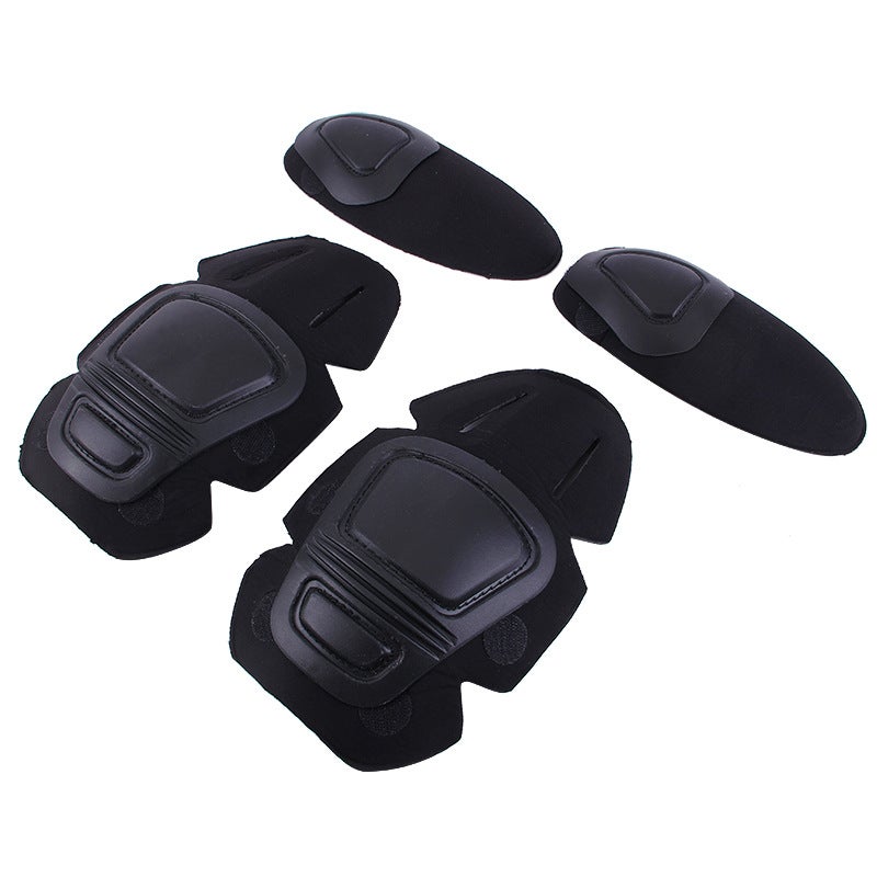 Generic Tactical G2G3 Frog Suit Knee Elbow Pads Military Camo Black whole set