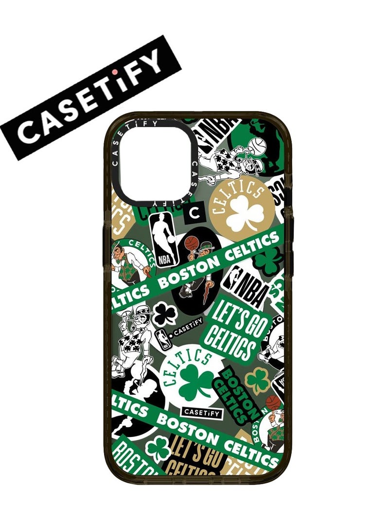 Casetify Apple iPhone 15 Pro Case,Celtics Magnetic Adsorption Phone Case - Semi transparent - Image 1