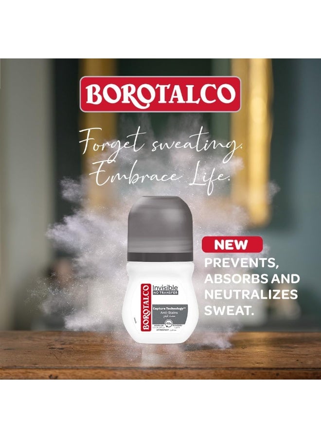 Borotalco Deodorant Invisible Roll On 50ml  - Image 3