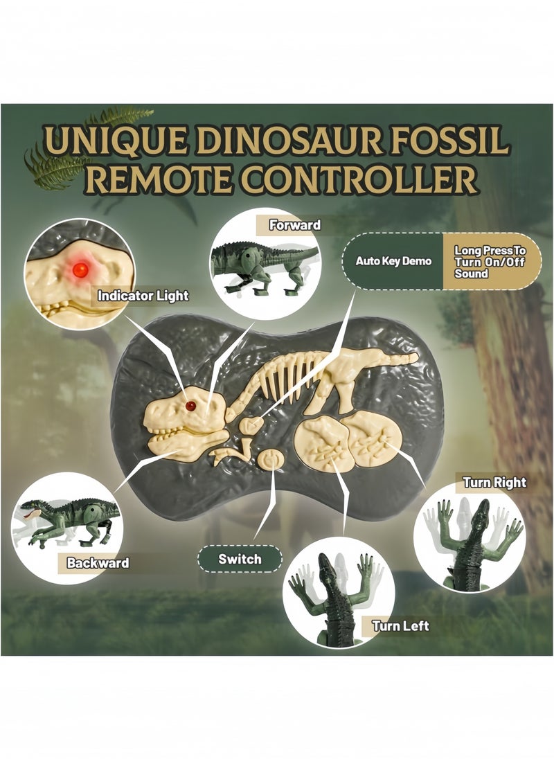 GGEROU Remote Control Dinosaur with Lights, Walking, Roaring, Twist, Dinausore Remote Control Toy, Dinosaur for Children Boys Girls 3 4 5 6 7 8 9 Years Old  - Image 3
