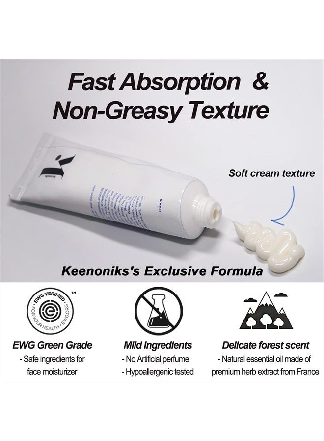keenoniks Face Moisturizer - Wonder Remedy Intense Moisture Facial Ceramide Cream helps Repair Skin Barrier, Moisturizing for Dry, Sensitive Skin | Centella Asiatica Korean CICA Cream - 1.69 Fl Oz  - Image 5