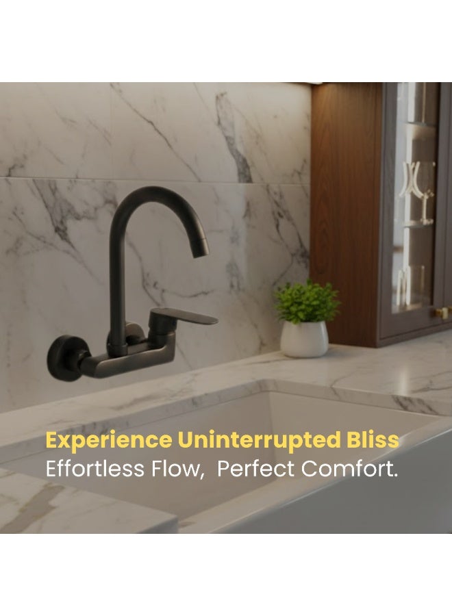 صنبور حوض مطبخ اقتصادي بفتحتين، صنبور مطبخ مثبت على الحائط، صنابير صنبور نحاسية للمطبخ - Image 2