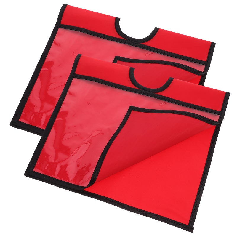 2pcs Traffic Cone Sleeves Caution Traffic Cone Covers Safety Message Sign Sleeves (A4) - Image 1
