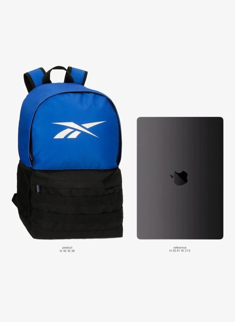 ريبوك Logo Print School Backpack With Adjustable Straps And Zip Closure - 38X19X43 Cm