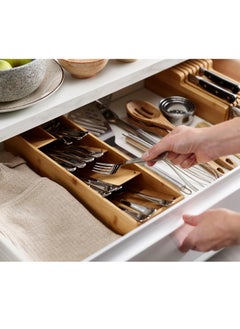 Joseph Joseph Drawerstore Bamboo Compact Cutlery Organizer  - Image 4