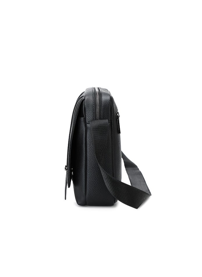 RAHALA - 9503-1 Leather Modern Shoulder Work Travel Everyday Use Organized Stylish Crossbody bag - Black - Image 1