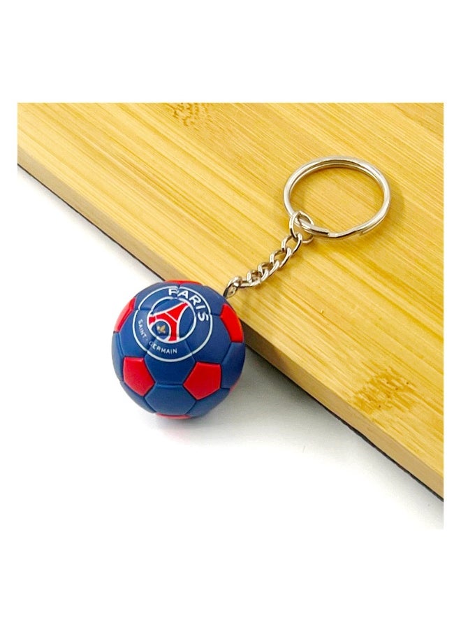 Generic AC Milan/Barcelona/Real Madrid Soccer Model Keychain Accessory Pendant Bag Chain Car Keychain Creative Gift for Unisex 