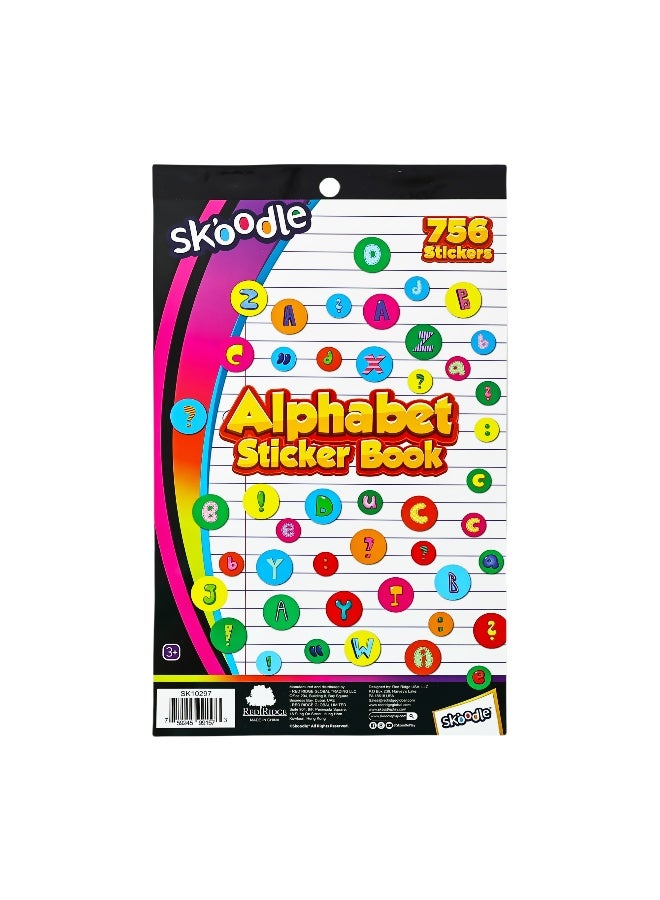Alphabet Sticker Book for Early Literacy – 756 Colorful Letter Stickers