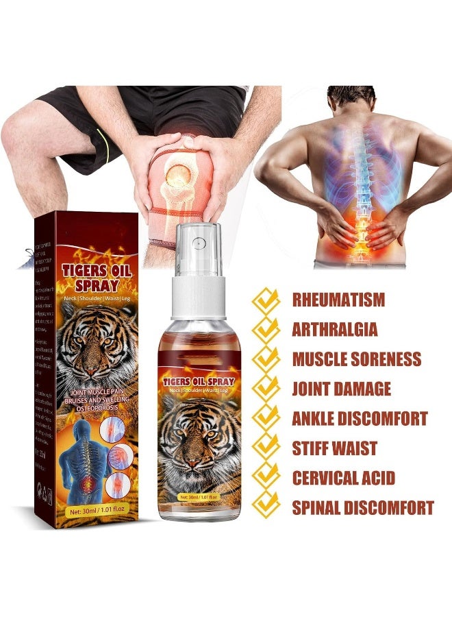 Generic SAFENHAND Tiger Oil Spray, Joint and Muscle Pain Relief, Massage Oil Spray for Knee, Cervical, Lumbar Soreness  - Image 2