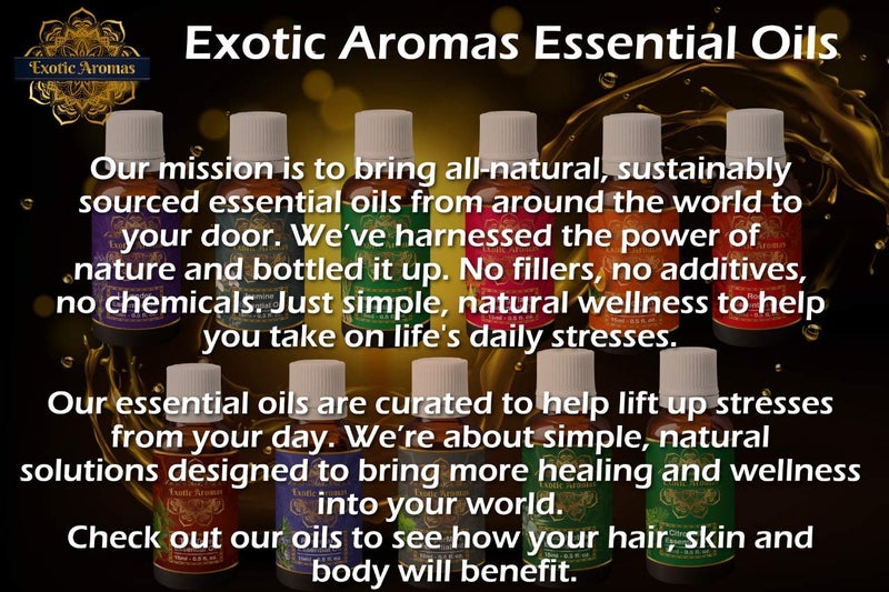 Exotic Aromas Lavender Essential Oil & Rose Oil, Pack of 2 - Image 5