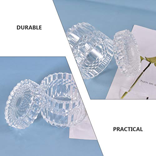 HEALLILY Resin Diy Mould Plate Holder Epoxy Casting Herb Spice Crusher Jewelry Container Spice Bottle Small Jar, Pack of 1 - Image 3