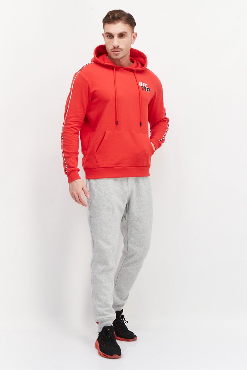 Ufc Men Sportswear Fit Long Sleeves Running Sweatshirt, Red - Image 4