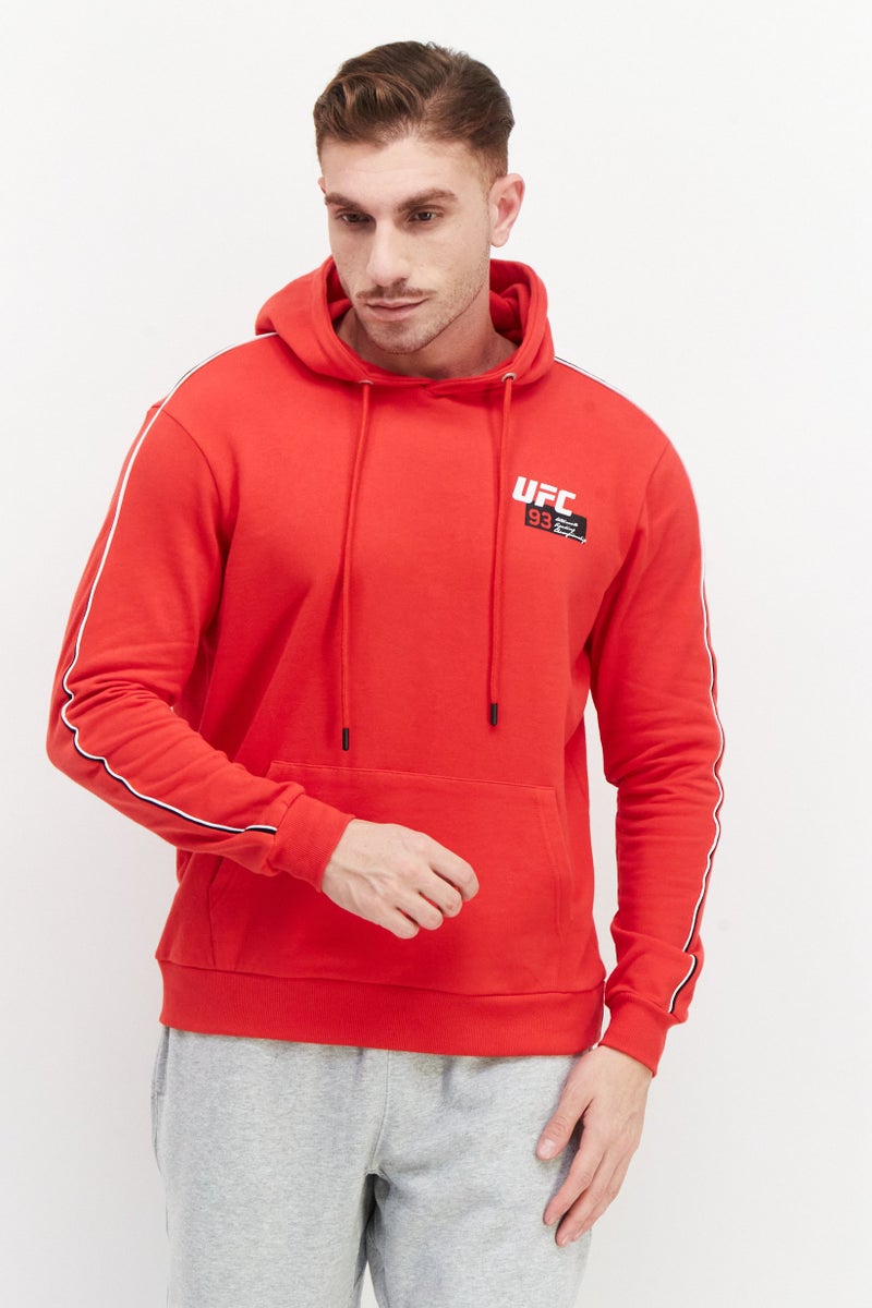 Ufc Men Sportswear Fit Long Sleeves Running Sweatshirt, Red - Image 1