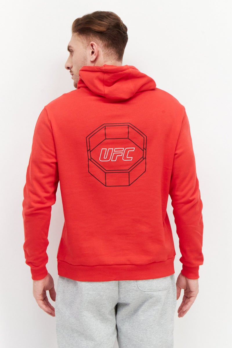 Ufc Men Sportswear Fit Long Sleeves Running Sweatshirt, Red - Image 3