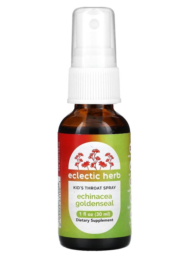 Eclectic Kids Throat Spray Echinacea Goldenseal 1 fl oz (30 ml)