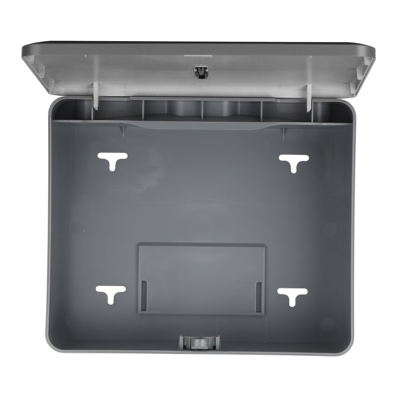 Touchless Paper Towel Dispenser: Silver Wall Mount Commercial Dispenser - Lockable Hygienic Design With Visual Window, Arc Paper Outlet for N-fold Multi-fold Tri-fold Paper Towels for Commercial Space - Image 4