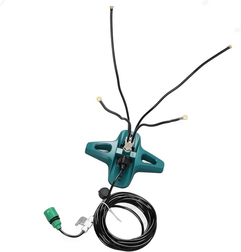 Portable Standing Misting System 8 Meter Hose Bendable Nozzles for Backyard Pool Patio - Image 5