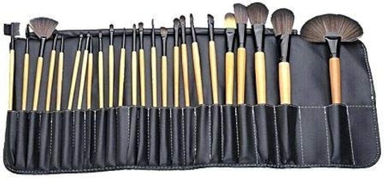 24PCS COSMETIC MAKEUP BRUSHES TOOL SET KIT EYESHADOW POWDER BRUSH WITH CASE
