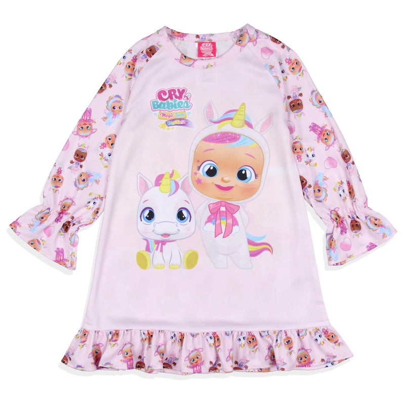 INTIMO Cry Babies Magic Tears Girls Show Unicorn Sleep Pajama Dress Nightgown 2T - Image 2