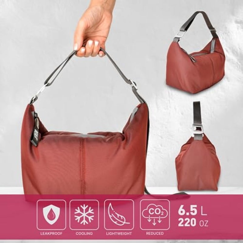 Reusable Insulated Lunch Bag for Men and Women - 6.5L Watertight Leakproof Lunch Box for Adults With Carrier - Image 2