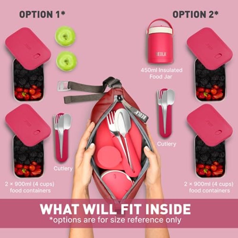 Reusable Insulated Lunch Bag for Men and Women - 6.5L Watertight Leakproof Lunch Box for Adults With Carrier - Image 3