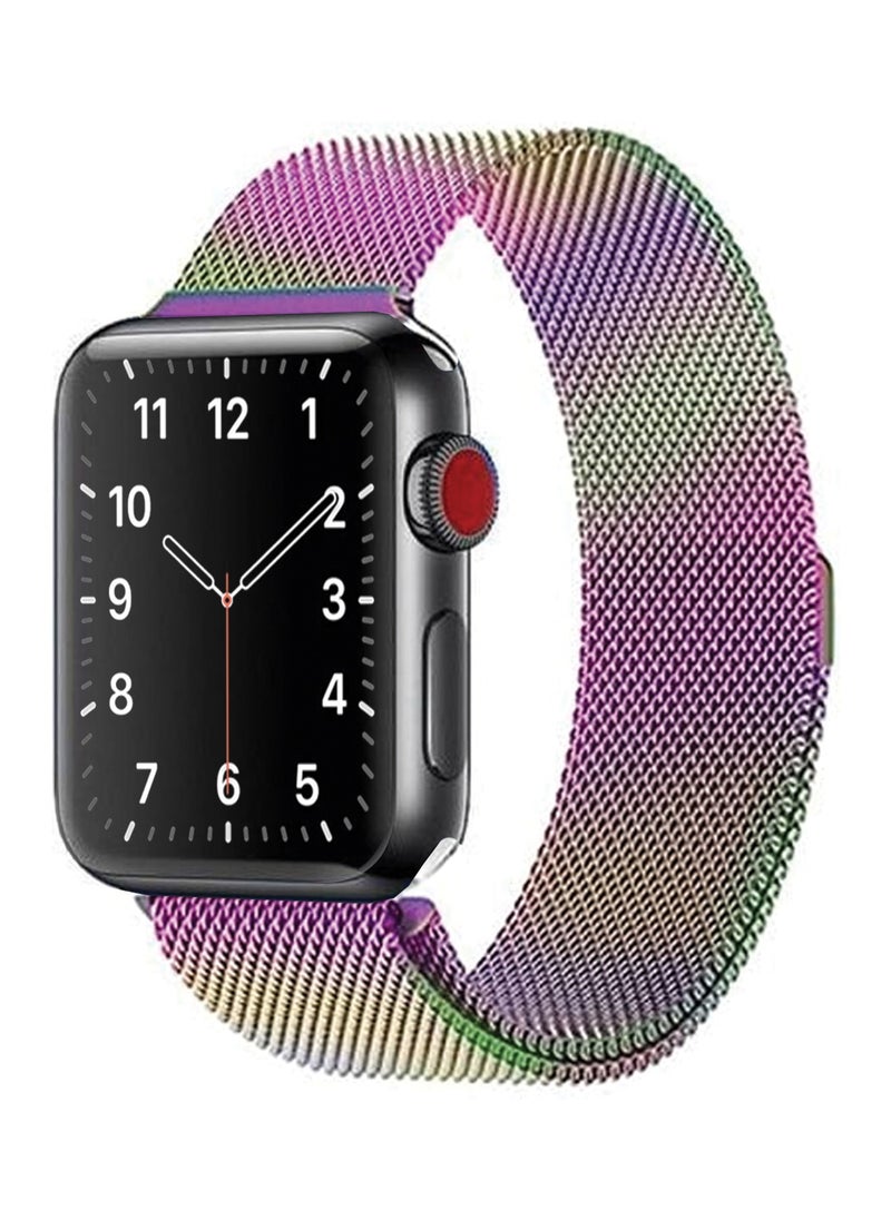 Generic - Stainless Steel Milanese Loop Compatible with Apple Watch Band 38mm 40mm 41mm and (42mm series 10) men and women Mesh Loop Magnetic Clasp Replacement for iWatch Bands Series 7 SE 6 5 4 3 2 1 - Image 1