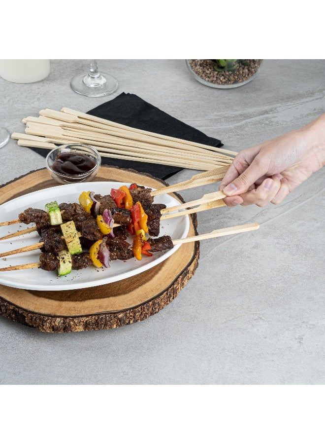 Restaurantware 11.6 Inch Bamboo Skewers, 1000 Durable Bamboo Paddle Sticks - Disposable, Sustainable, Bamboo Paddle Picks, Sharp Point, For Barbeques, Parties, And Buffets  - Image 5