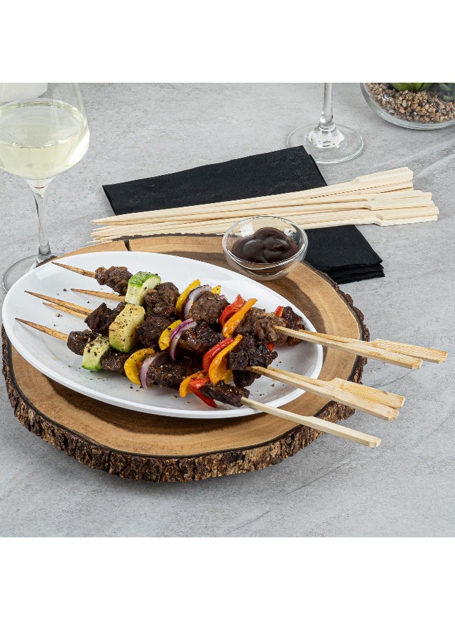 Restaurantware 11.6 Inch Bamboo Skewers, 1000 Durable Bamboo Paddle Sticks - Disposable, Sustainable, Bamboo Paddle Picks, Sharp Point, For Barbeques, Parties, And Buffets  - Image 3