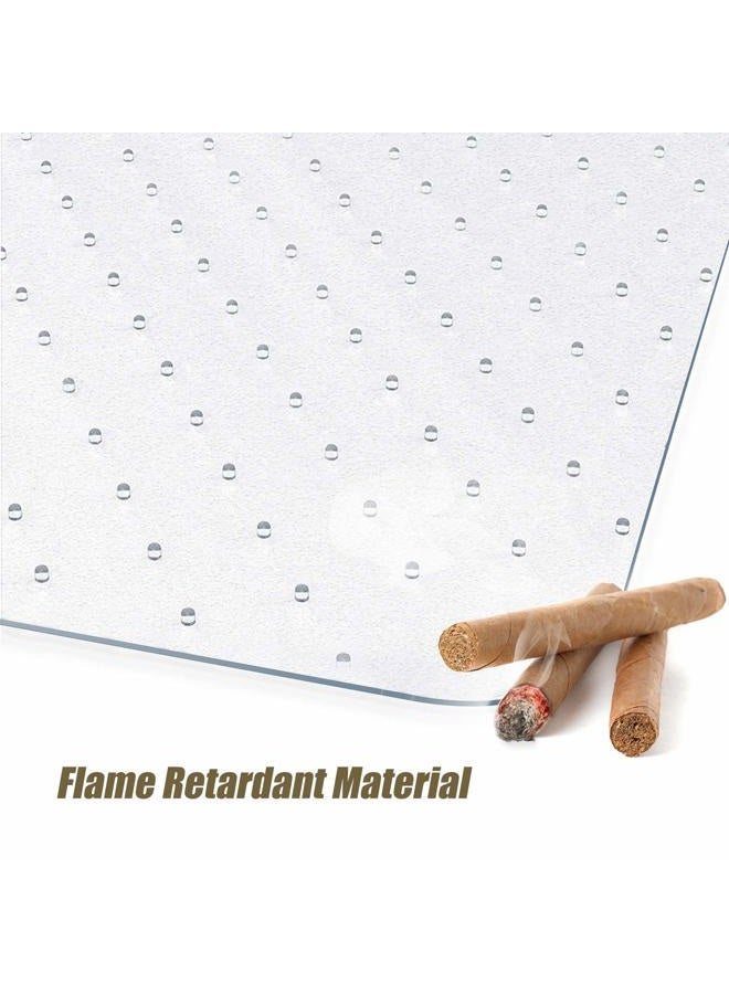 Kuyal Office Chair Mat for Carpets,Transparent Thick and Sturdy Highly Premium Quality Floor Mats for Low and No Pile Carpeted Floors, with Studs (30" X 48" Rectangle) - Image 2