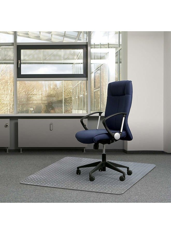 Kuyal Office Chair Mat for Carpets,Transparent Thick and Sturdy Highly Premium Quality Floor Mats for Low and No Pile Carpeted Floors, with Studs (30" X 48" Rectangle) - Image 1