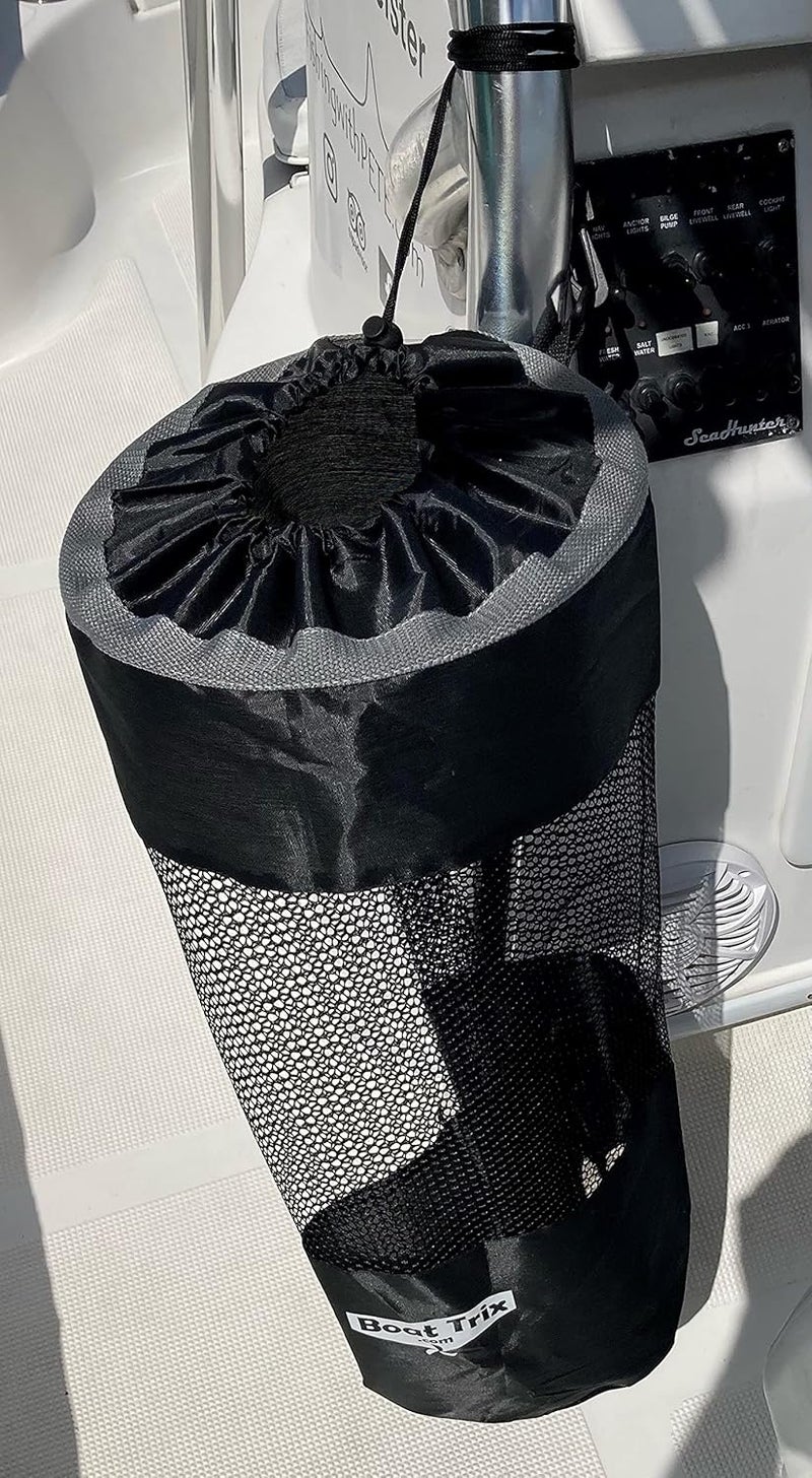 BOAT TRIX.com Boat Trash Bag Can Reuseable Washable Mesh and Nylon/Polyester by Boat Trix Multiple Sizes and Models (Slim Line, Large) - Image 3
